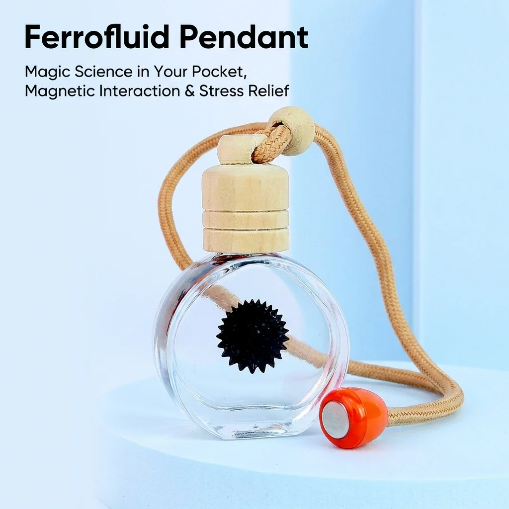 Tech Accessories And Gadgets - Magnetic Ferrofluid Pendant Necklace Accessory, Black