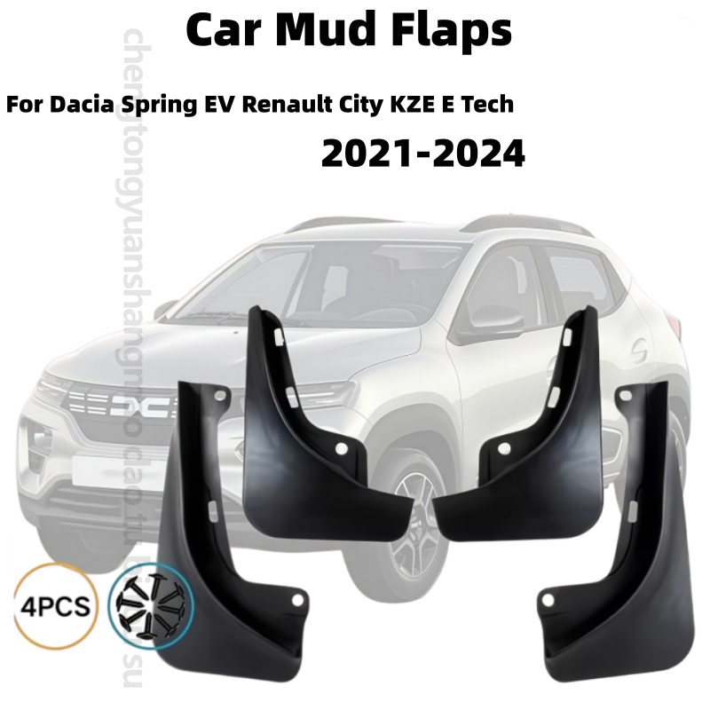 Tech Accessories Dacia - Car Mudguards For Dacia Spring EV