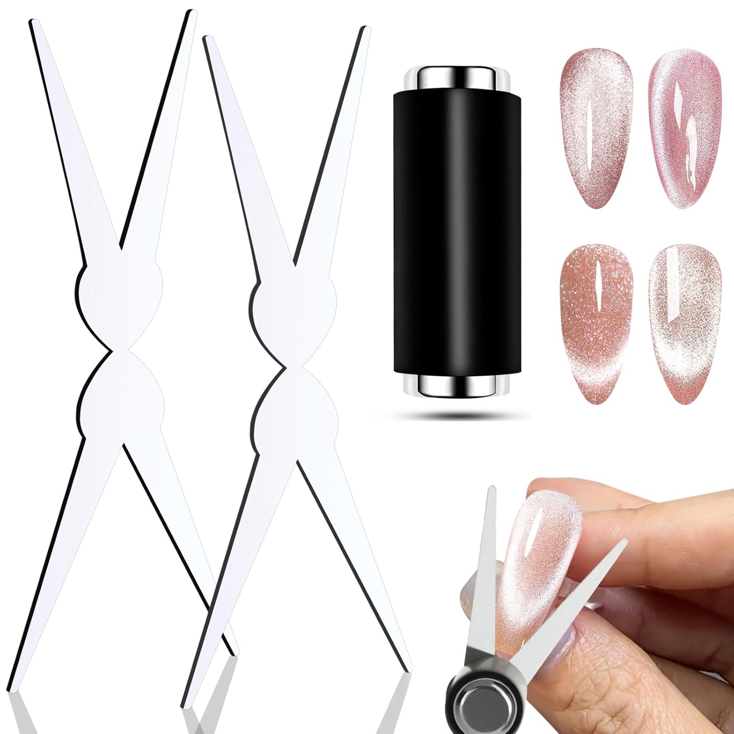 Unique Tech Accessories - 2 in 1 Cat Eye Nail