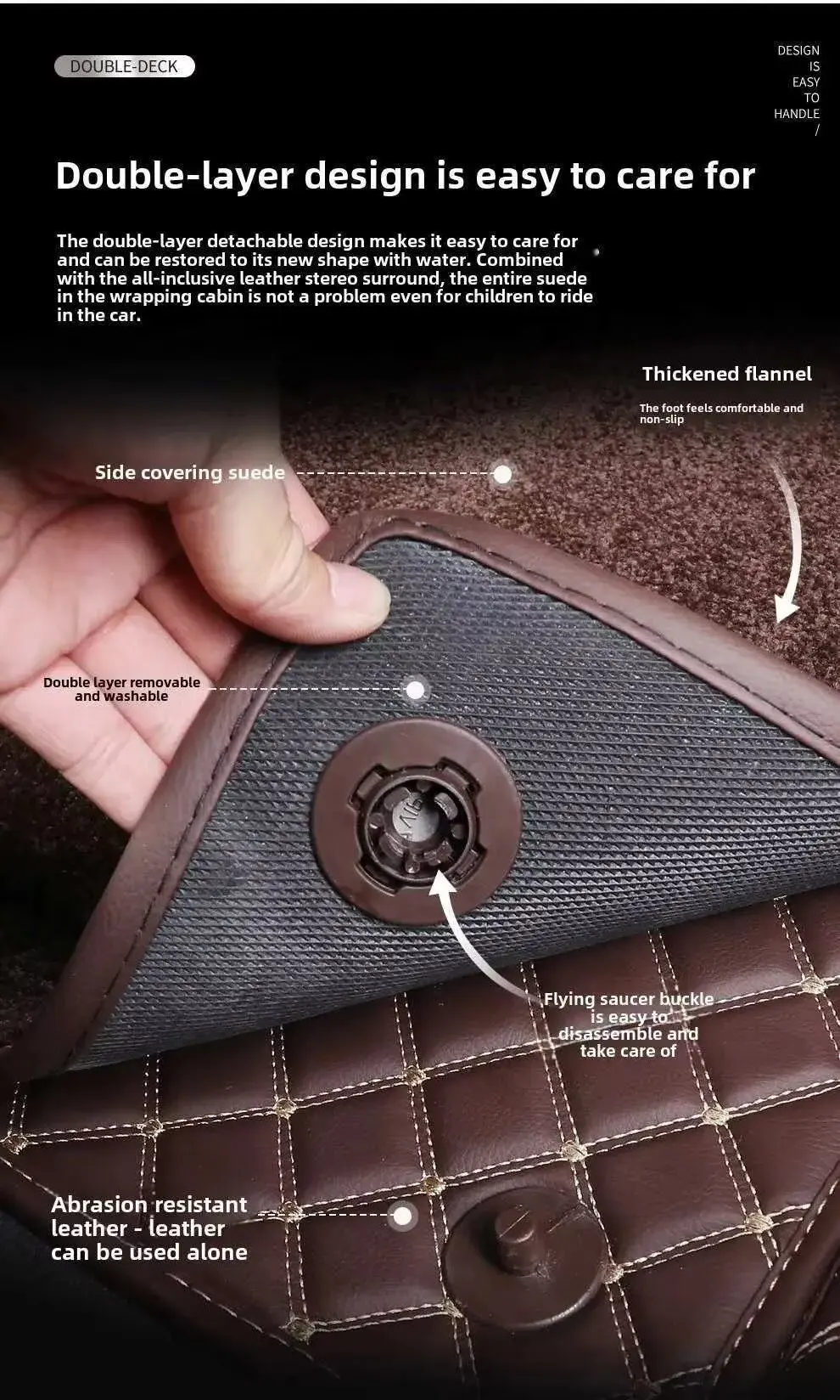 5D Double Layer Car Floor Mats - Tech Accessories Dacia ulasan dan harga
