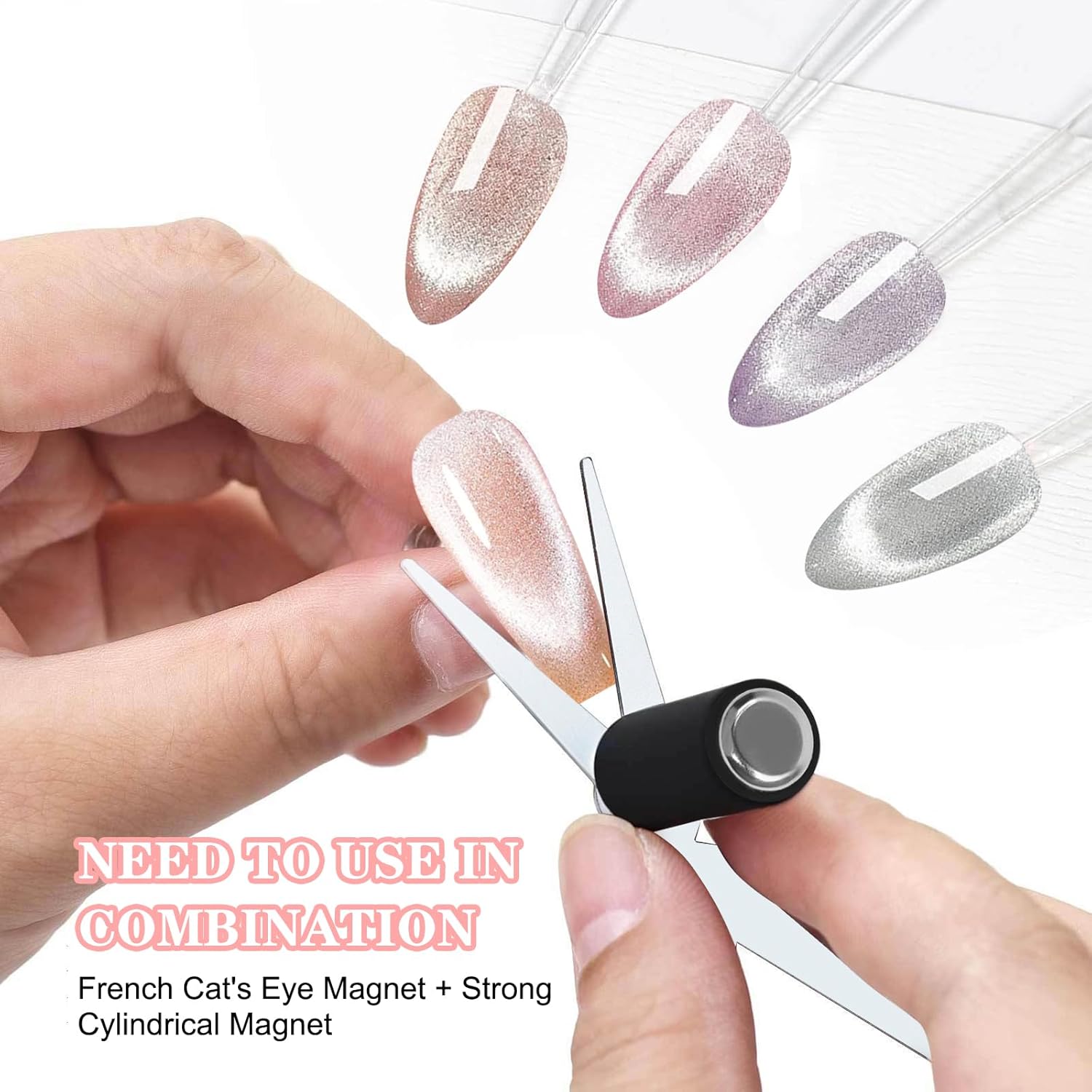 2 in 1 Cat Eye Nail Magnet Set - Unique Tech Accessories ulasan dan harga