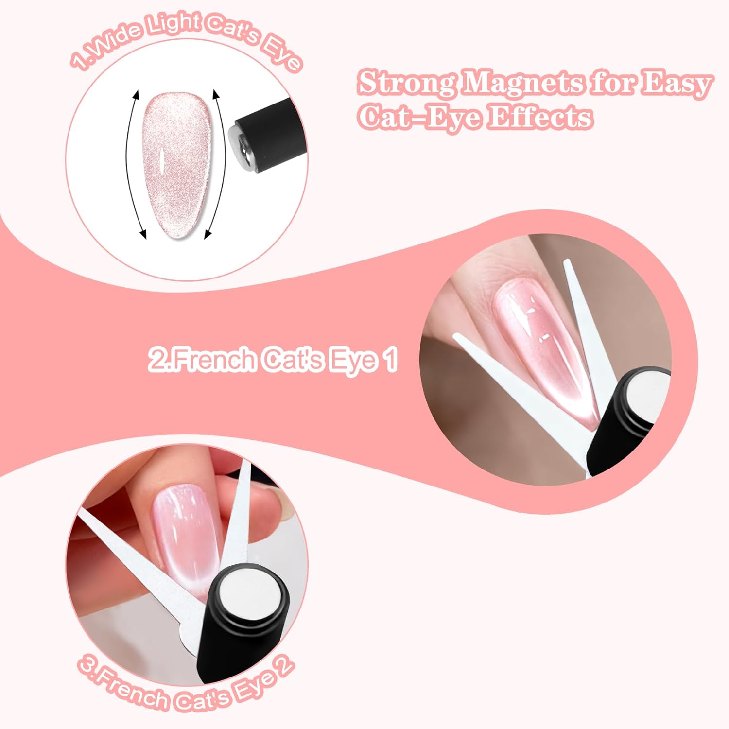 2 in 1 Cat Eye Nail Magnet Set - Unique Tech Accessories ulasan dan harga