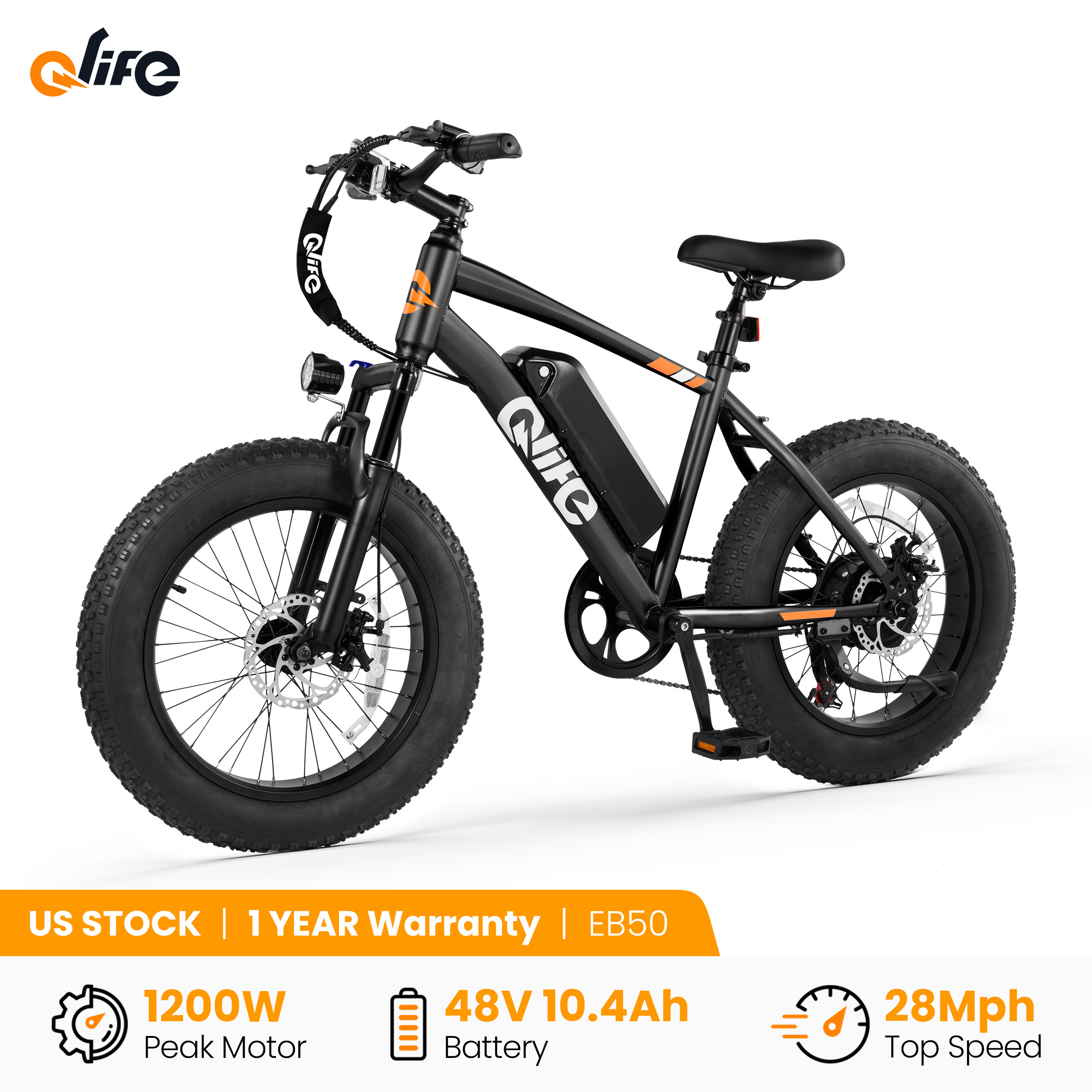 Qlife Racer Fat Tire Electric  - Tech Q ulasan dan harga
