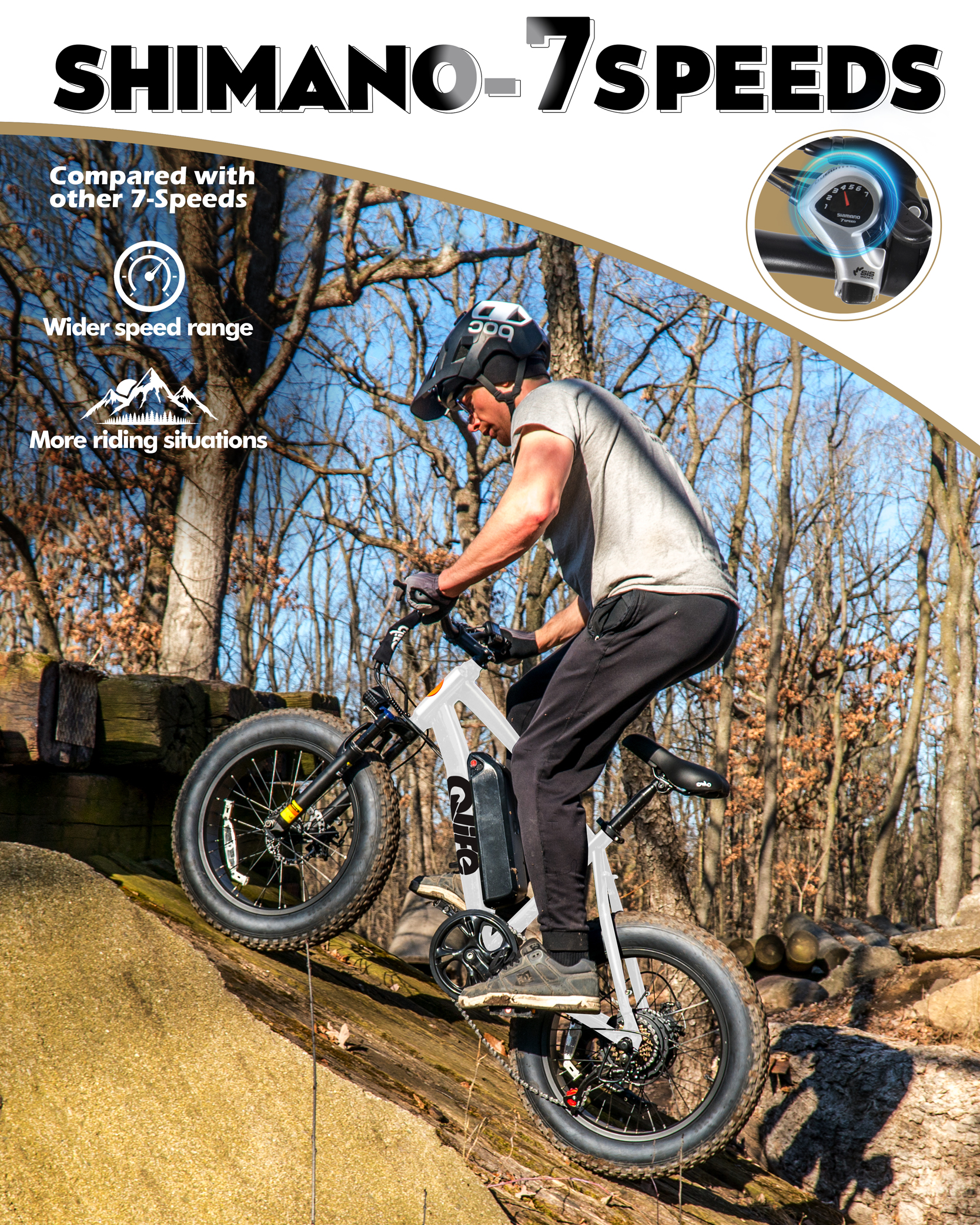 Qlife Racer Fat Tire Electric  - Tech Q ulasan dan harga