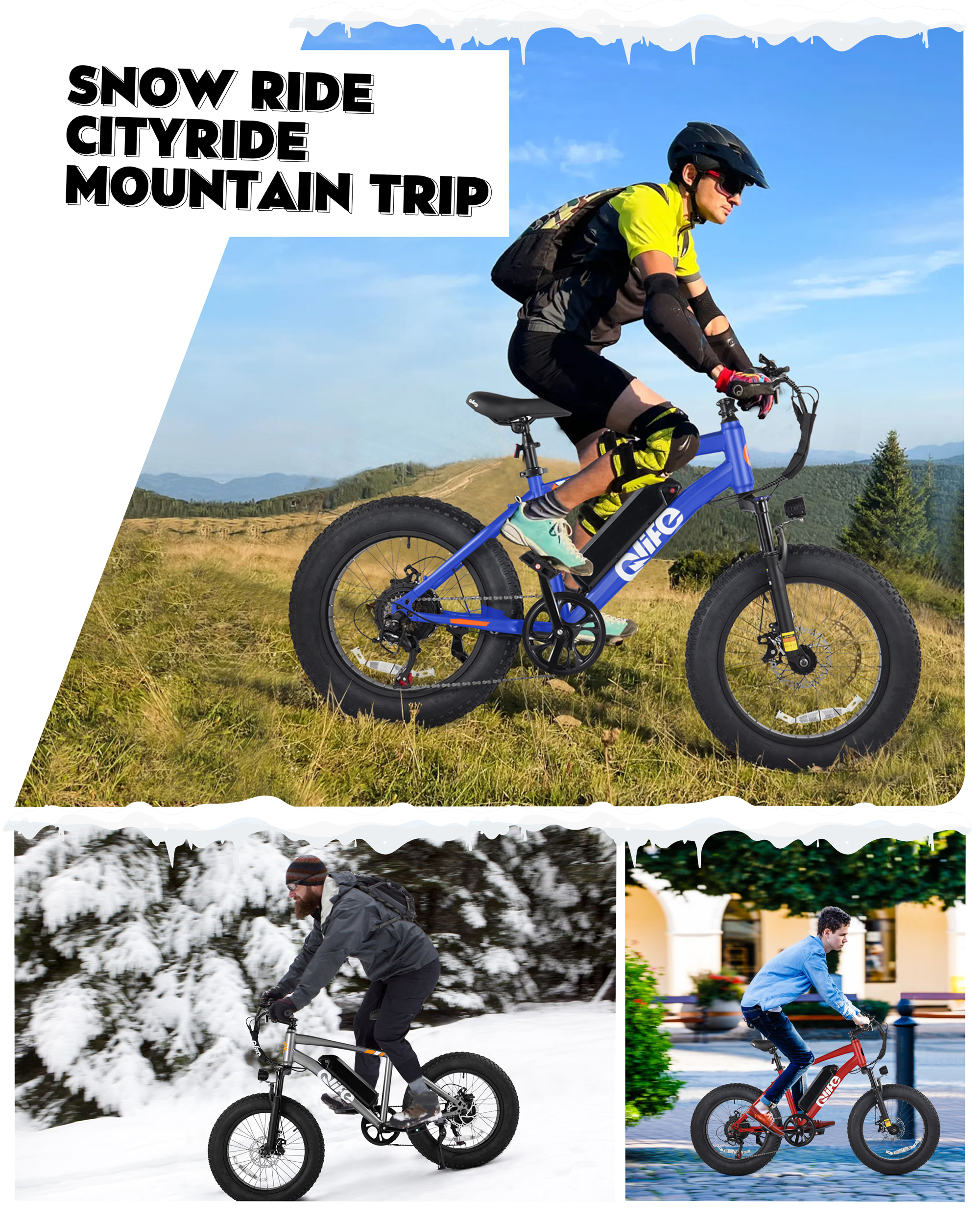 Qlife Racer Fat Tire Electric  - Tech Q ulasan dan harga